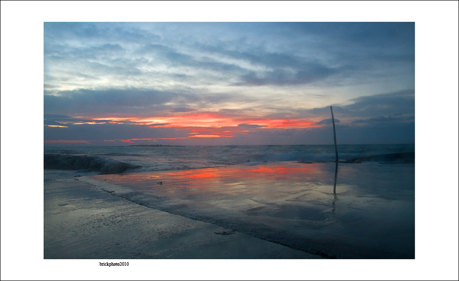 during the storm......