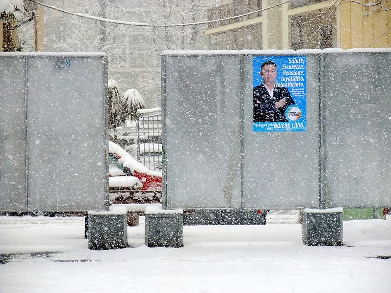 Campagna elettorale con maltempo