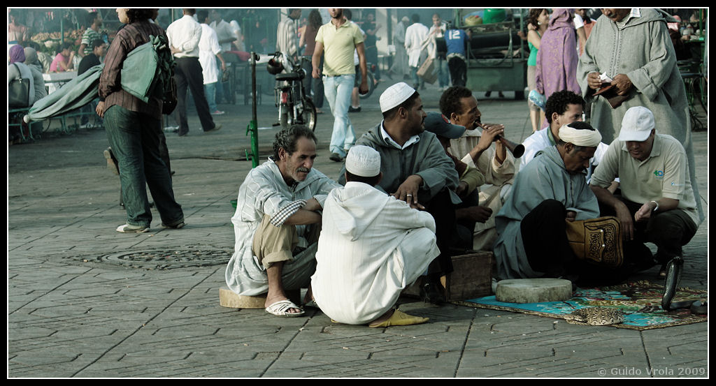 Nella piazza di Marrakech