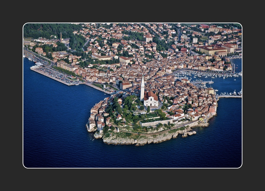 Rovigno dall'alto