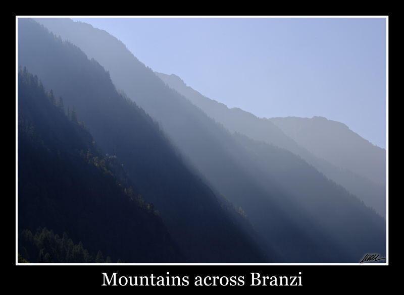 Mountains across Branzi