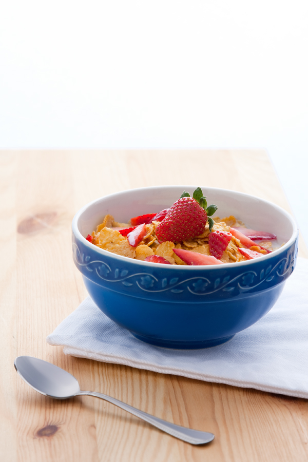 Latte Fragole e Cornflakes