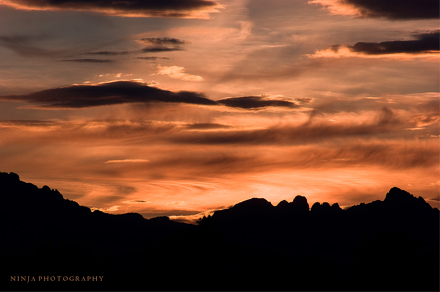 Tramonto sulle piccole Dolomiti