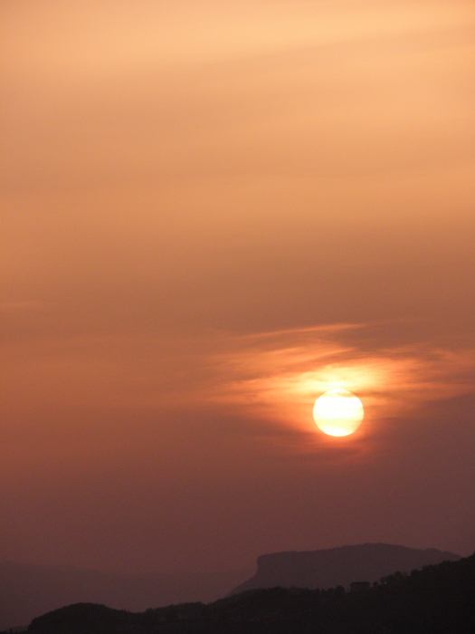 Tramonto sulla pietra di Bismantova