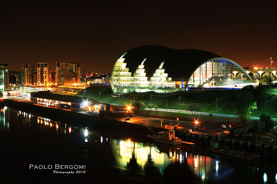 NewCastle-upon-Tyne - Vista notturna sul fiume