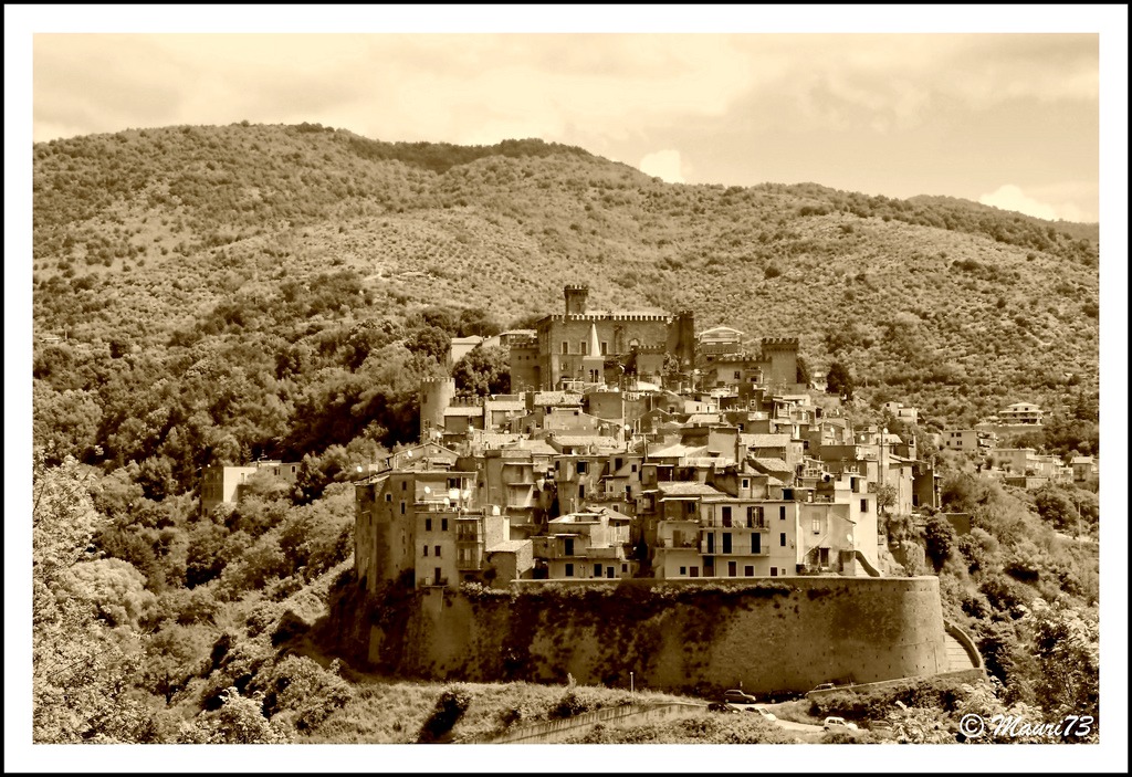 S. Gregorio da Sassola ed il suo Castello - Effetto seppia