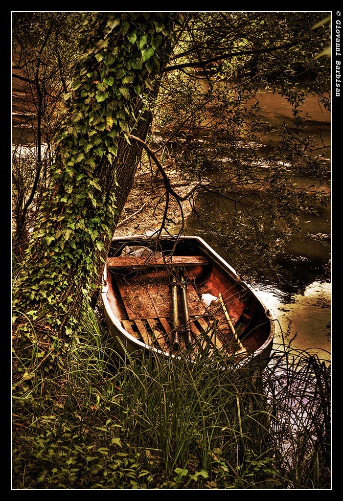 Lungo il Sile, barca