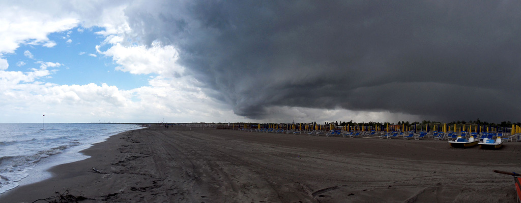 Temporale in spiaggia