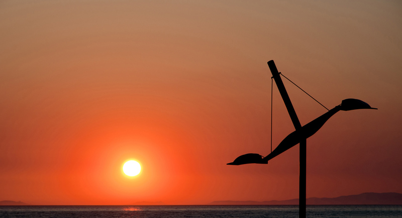 Tramonto a Tarquinia