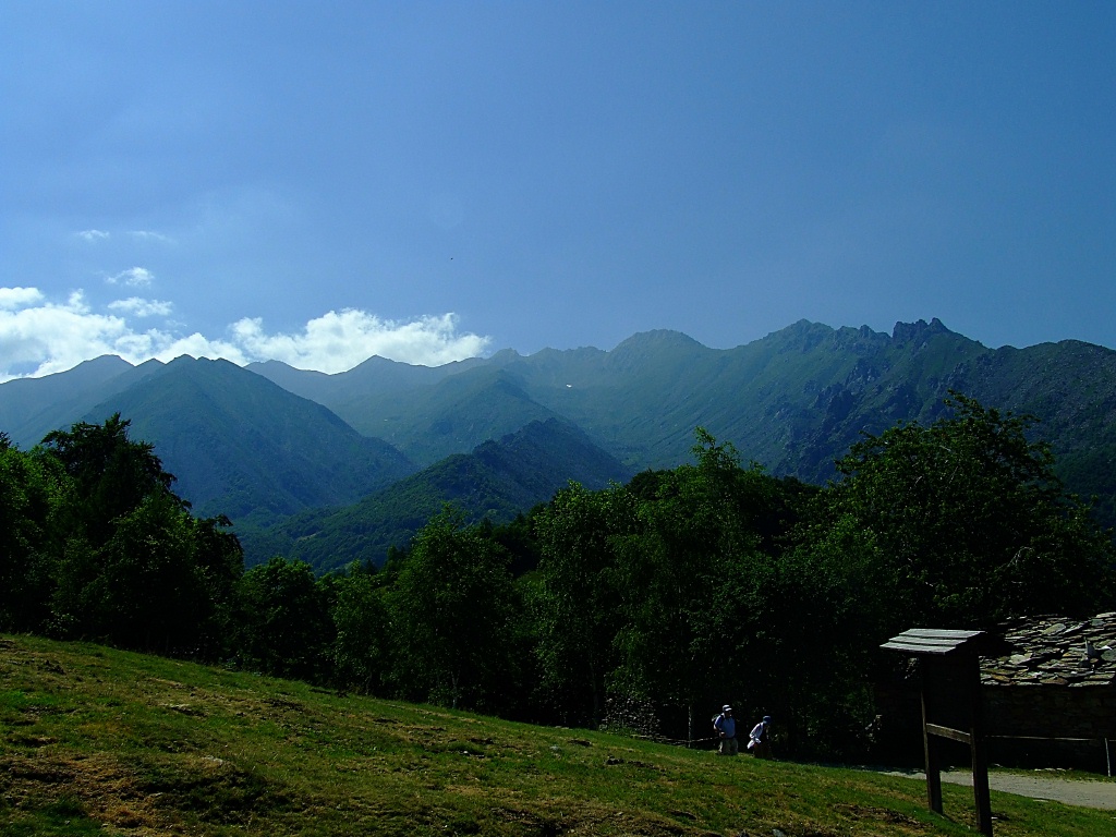 Panorama in controluce