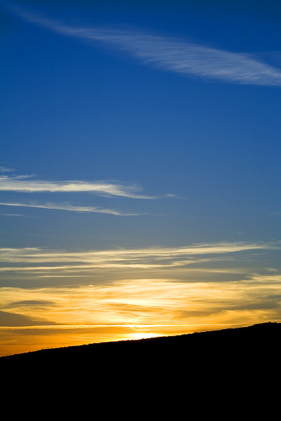 Tramonto dalla finestra