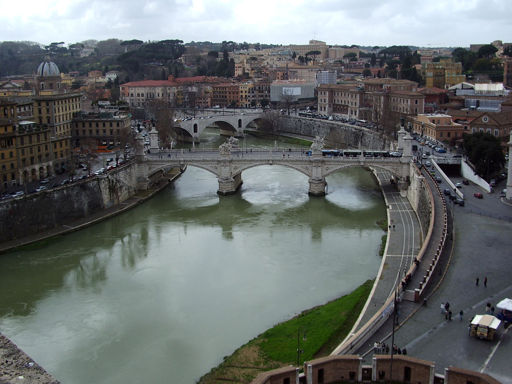 Vista del Tevere da Castel S.Angelo