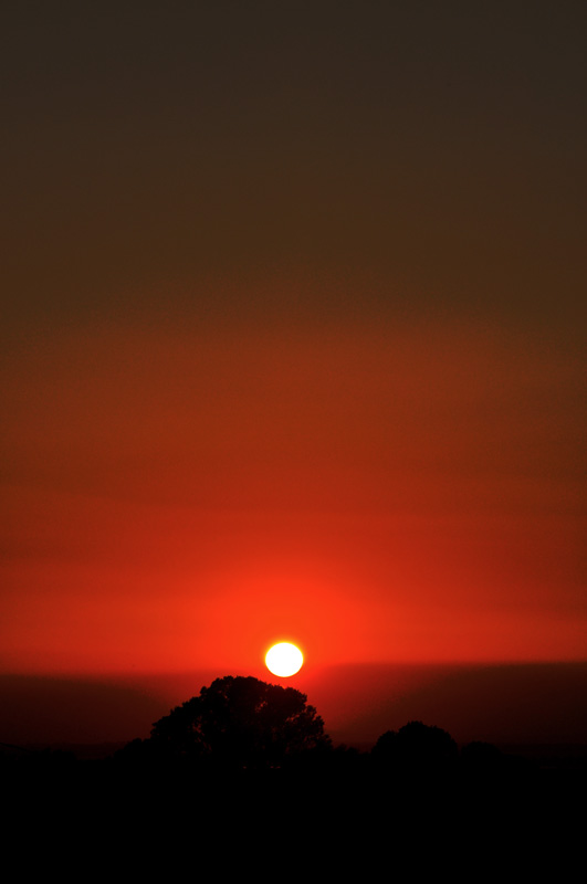 Tramonto infuocato
