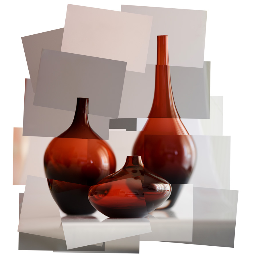 Rosso in casa [Foto-Collage]