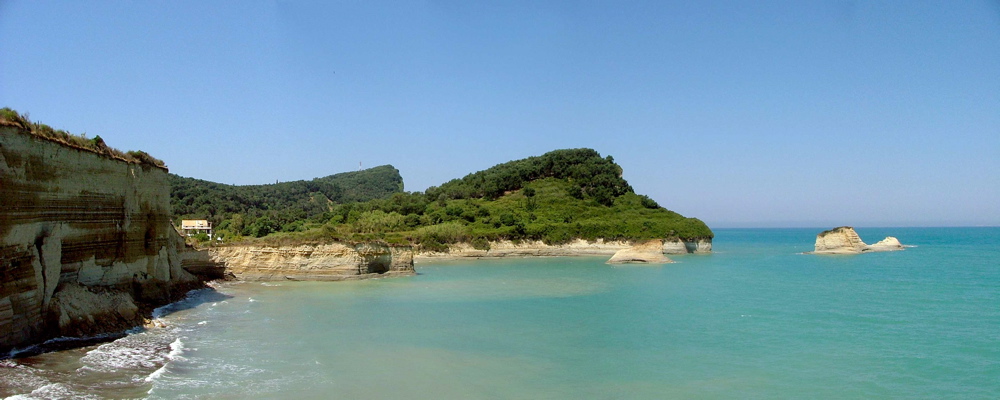Panorama della costa di Corf�