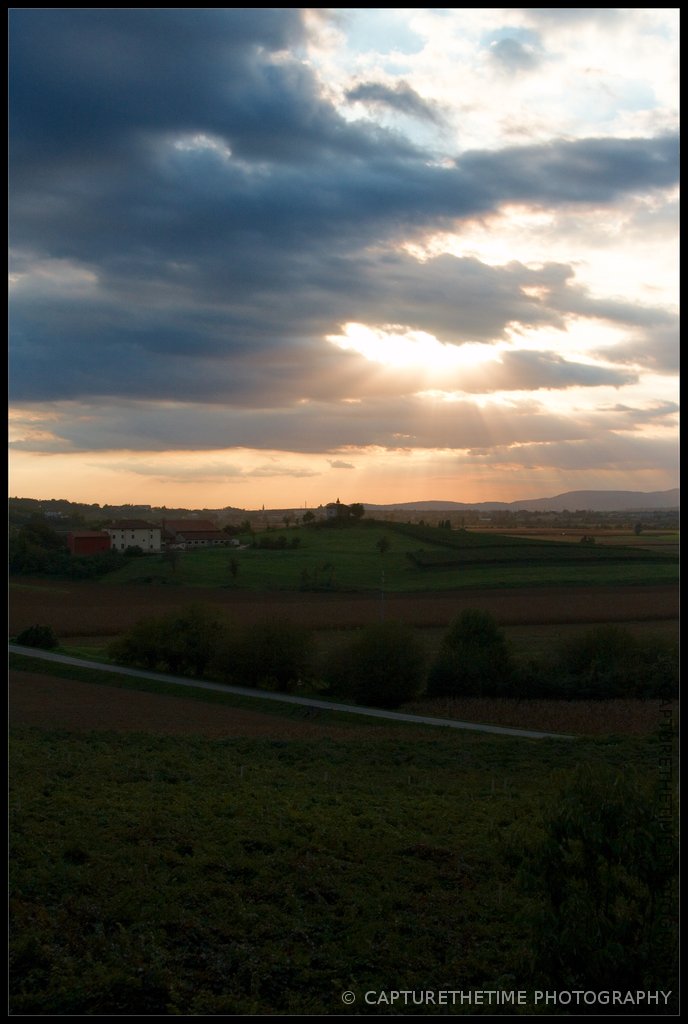 Tramonto verso la pianura