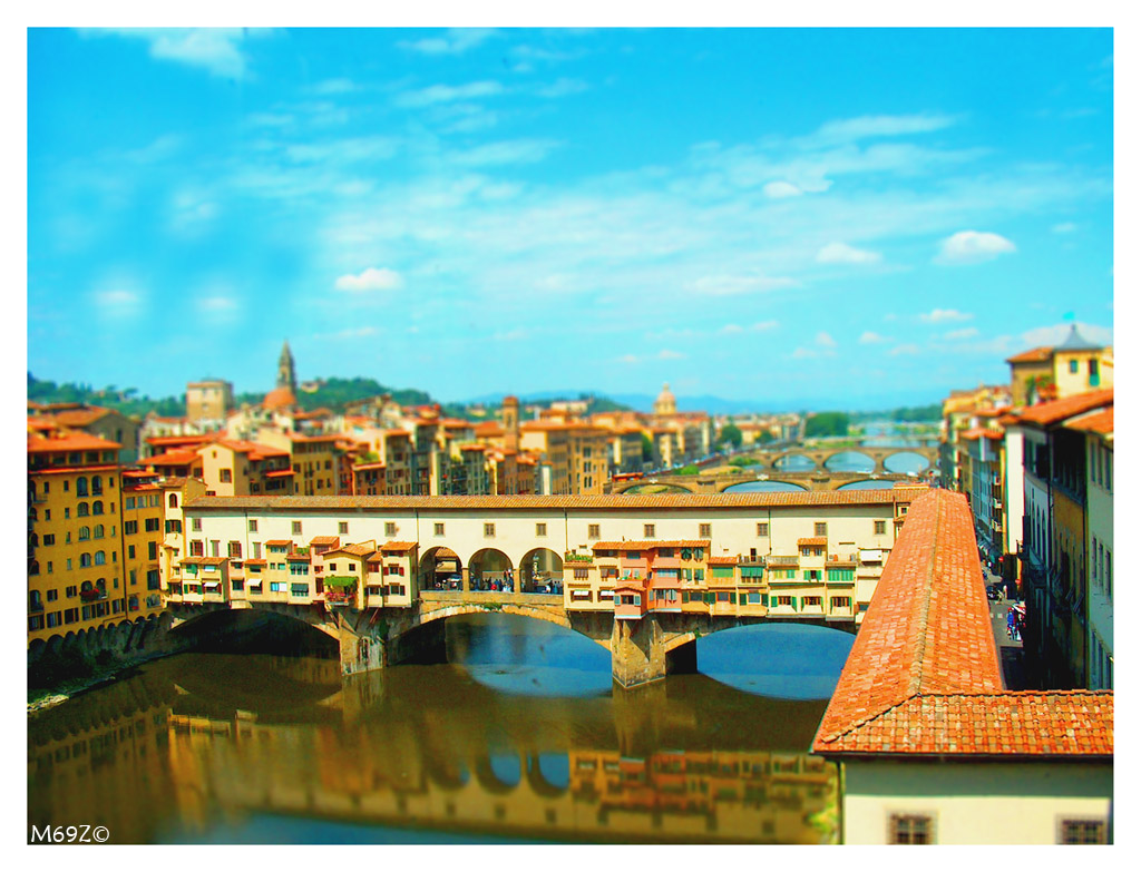 Ponte vecchio in miniatura