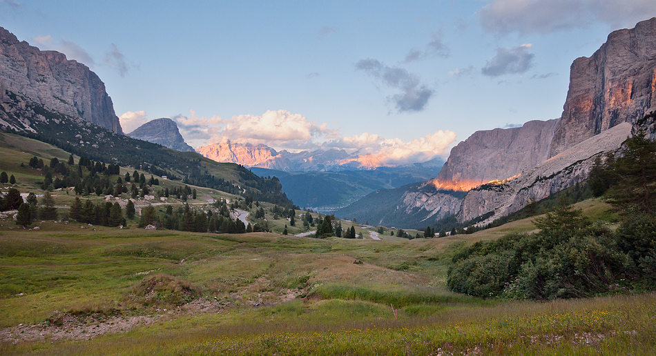 Tramonto sul Gardena