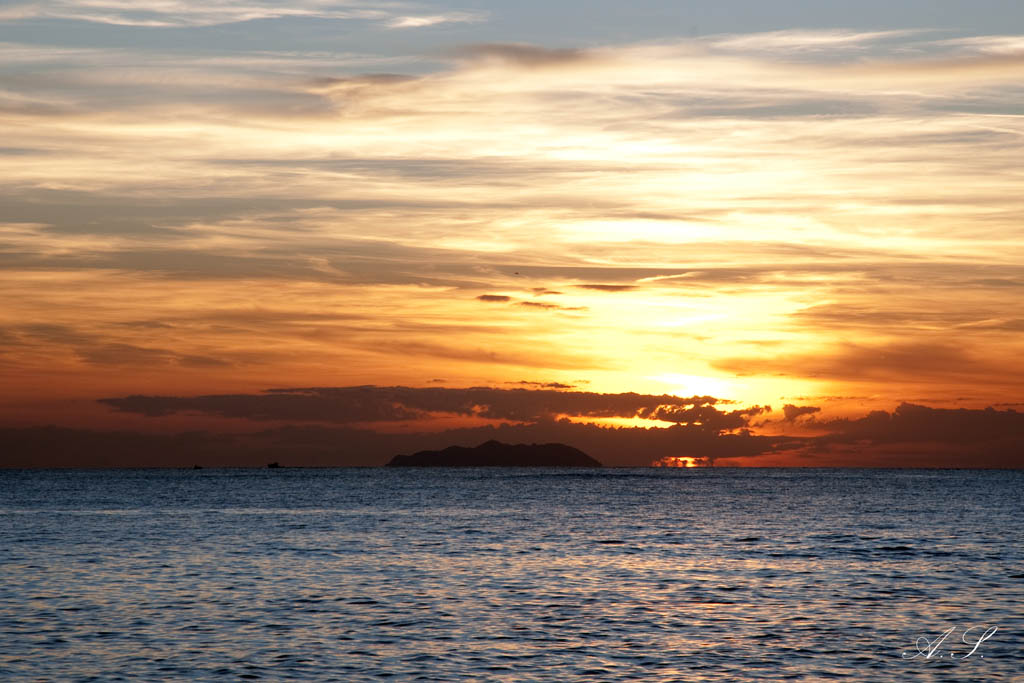 tramonto sulla gorgona