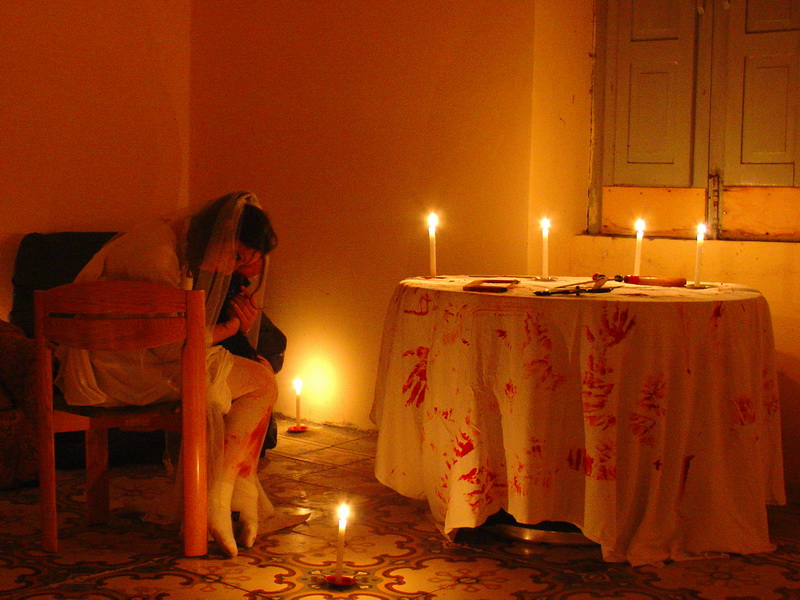 Una scena di Halloween...