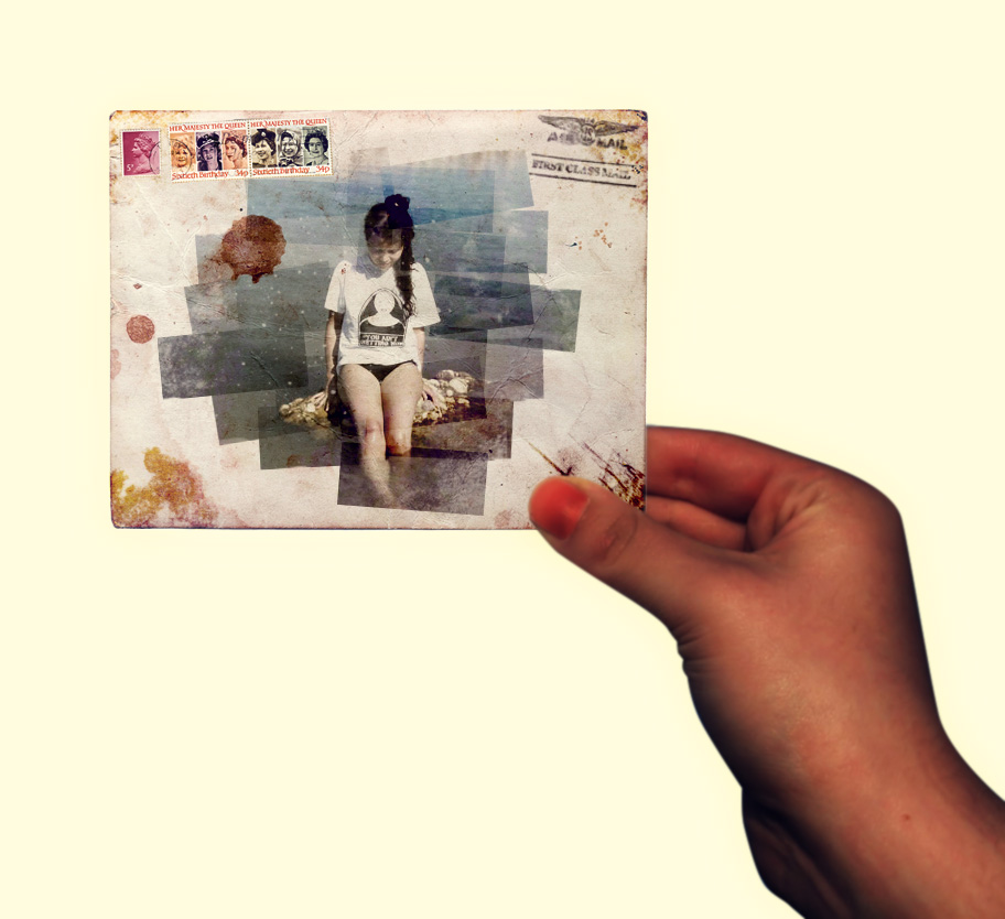 Cartolina Vintage panografica