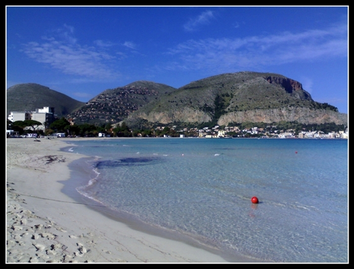 Spiaggia di Mondello d'inverno