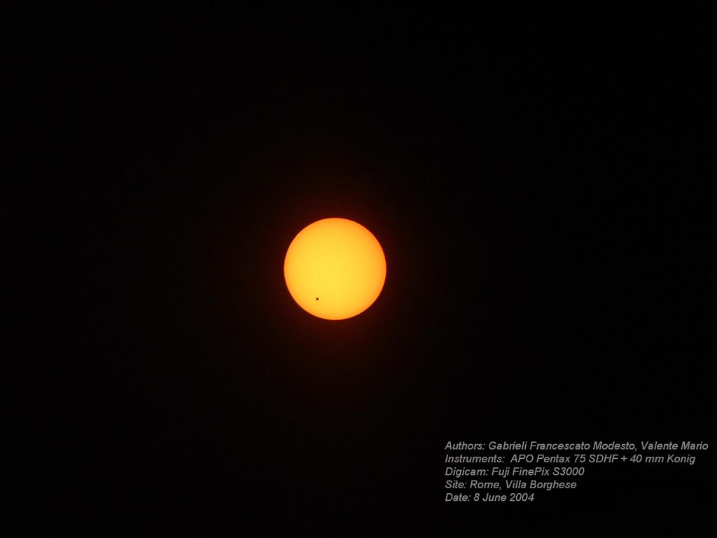 Passaggio di Venere sul Sole
