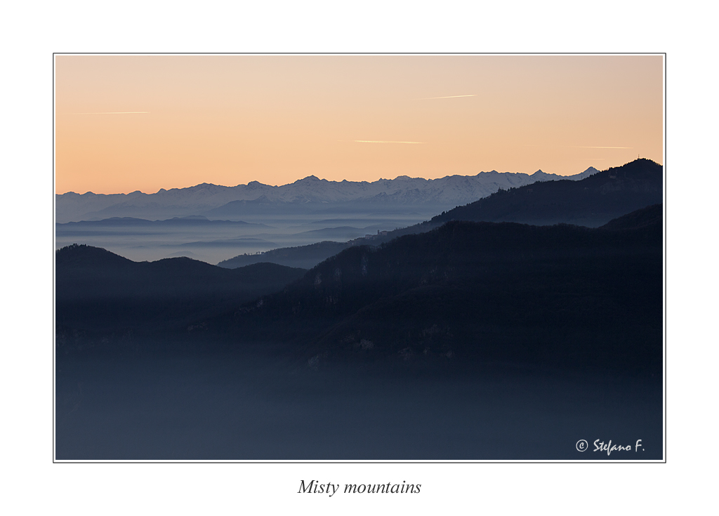 Misty mountains