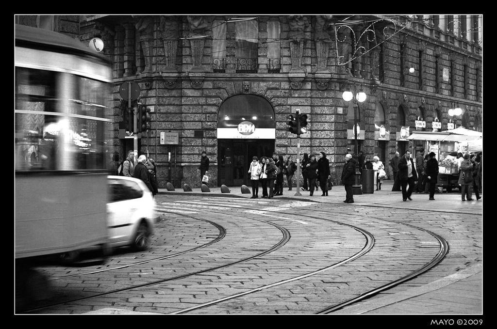 Milano - Tram in Cordusio