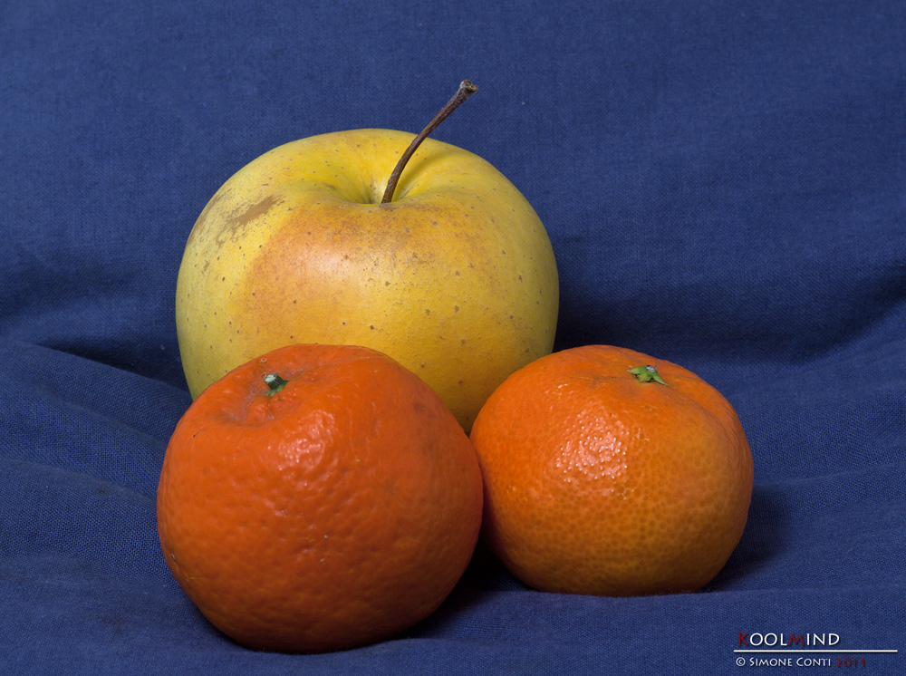 Apple and tangerines