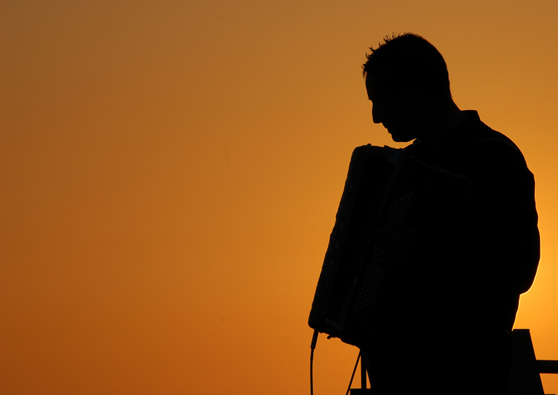 Fisarmonica al tramonto