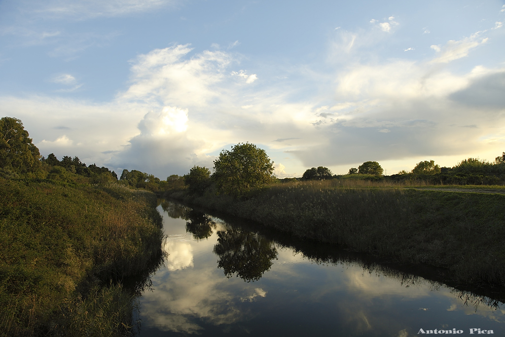 Lungo il fiume,i colori della natura