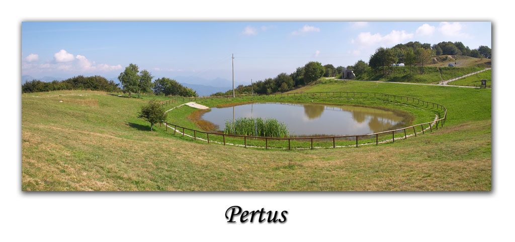 Un laghetto nella zona di Bergamo