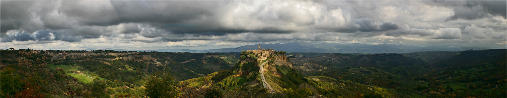 panorama civita senza nebbia
