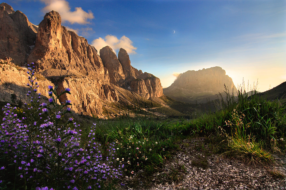 Tramonto da Passo Gardena
