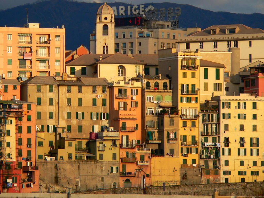 una veduta di Genova