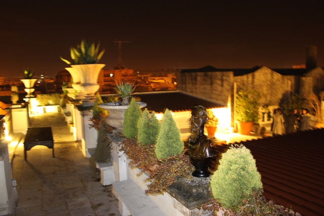 Plenilunio vista notturna in terrazza