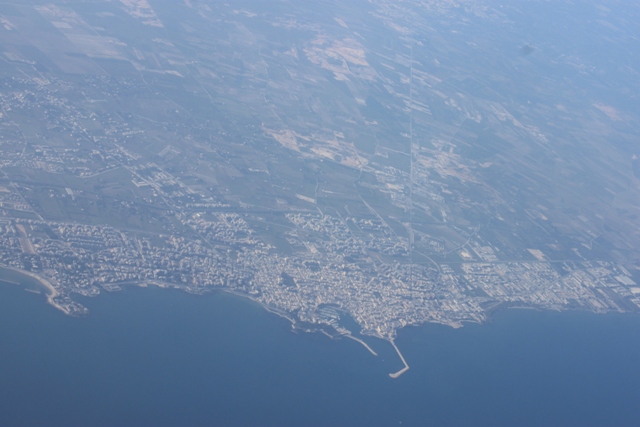 Vista aerea costa pugliese