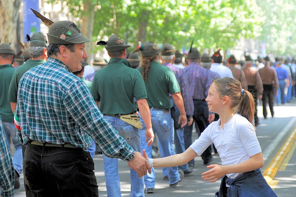 Il saluto al "Vecio"