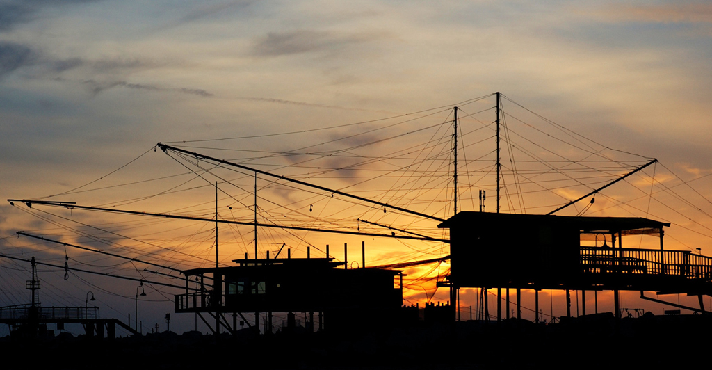 Trabocco all'alba