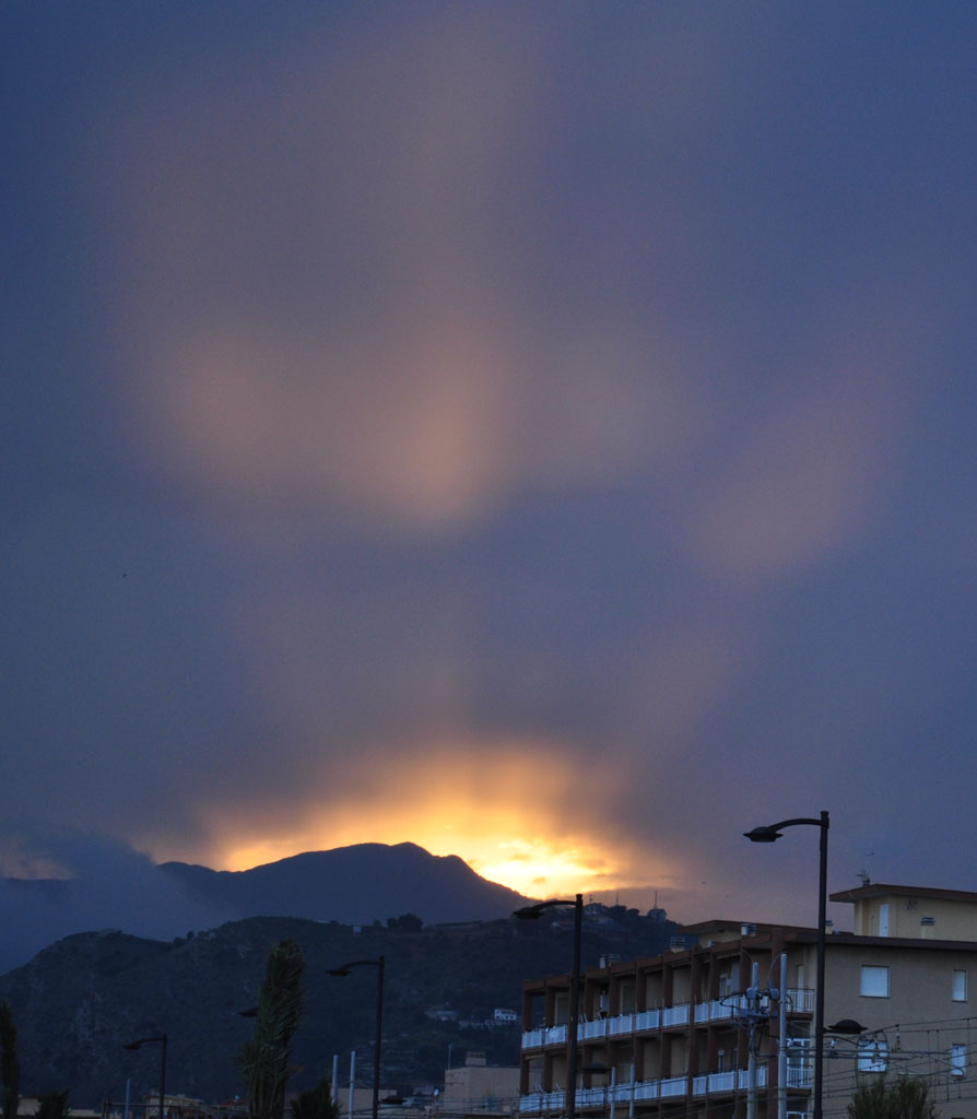 Tramonto con effetto