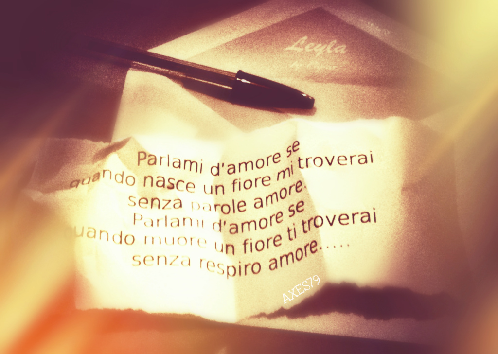 parlami d'amore...