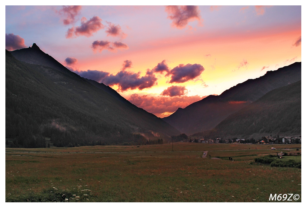 tramonto sul Sant'Orso
