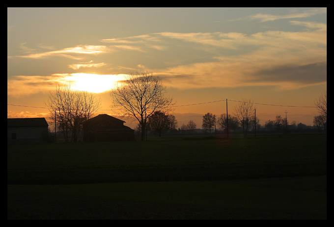 tramonto invernale