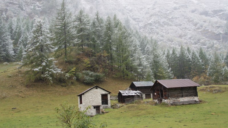 Prima neve in Val Formazza