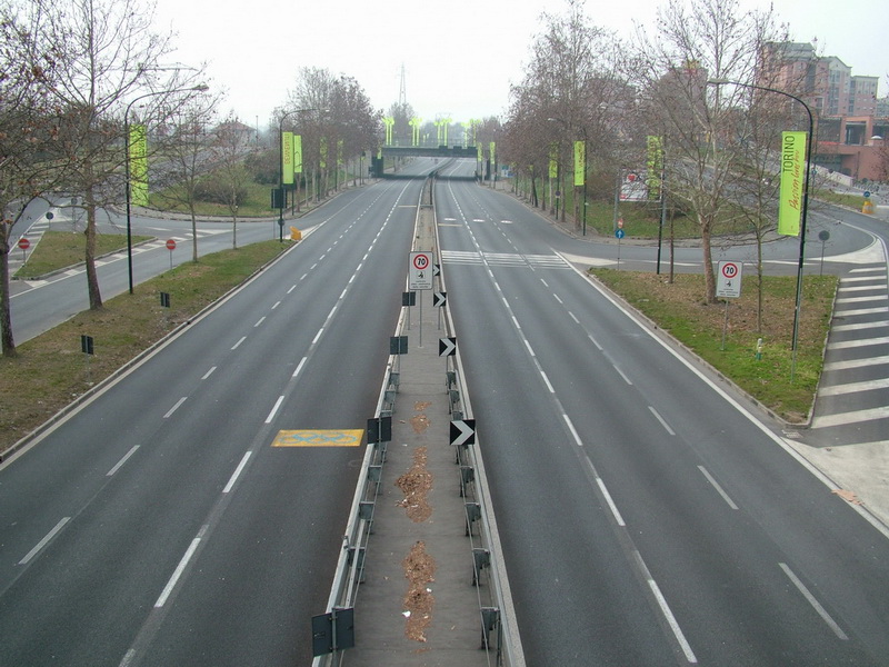 blocco del traffico - corso Regina Margherita