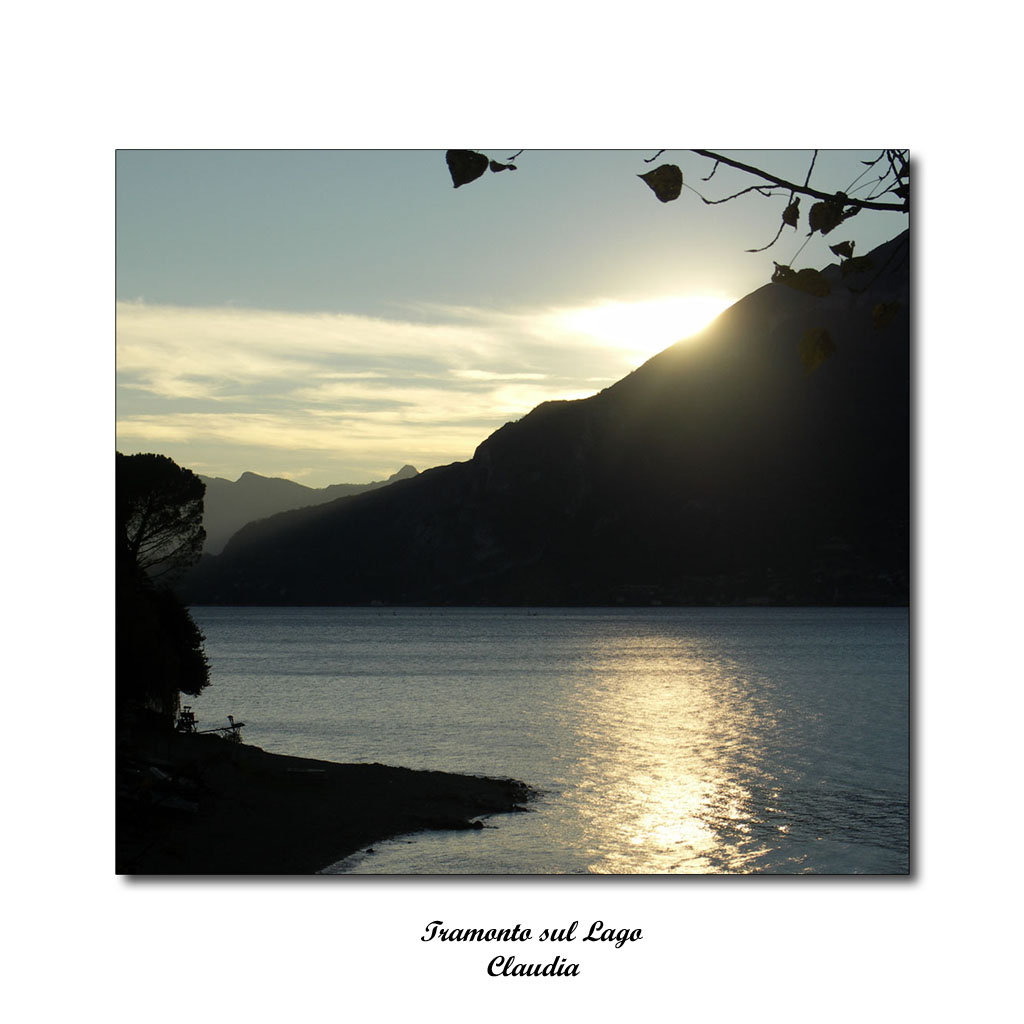 Tramonto sul lago