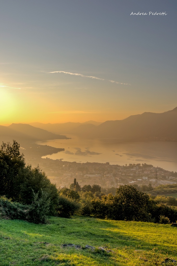 Tramonto sul lago d'Iseo