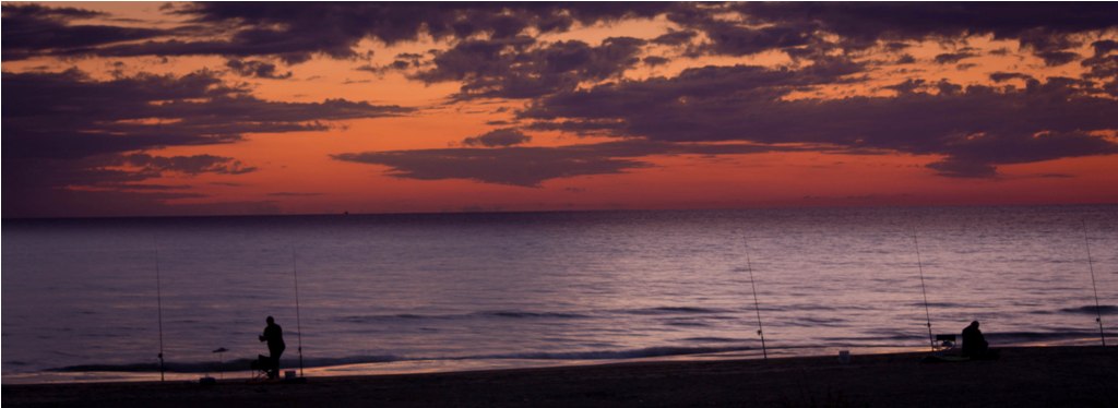 Pescatori al tramonto