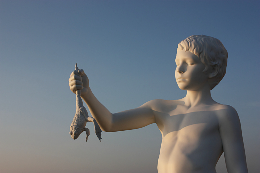 Ragazzo con la rana.